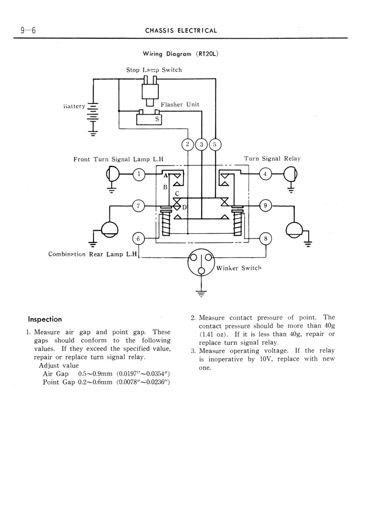 Toyota Tiara Service Manual - 1963 - Page 09-06 (100dpi) - Retro JDM